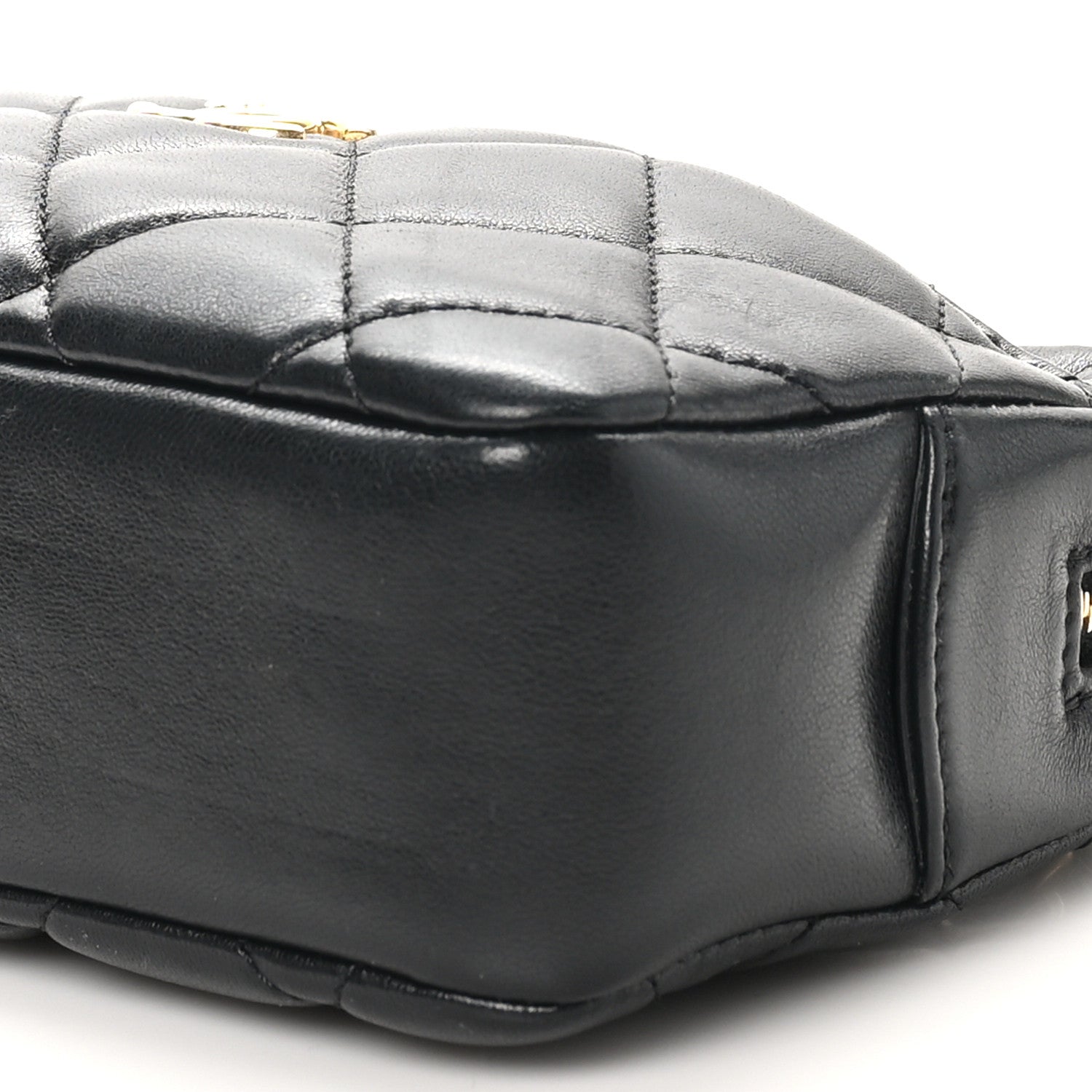 Chanel Shiny Lambskin Quilted Mini Camera Case Black 10 of 10