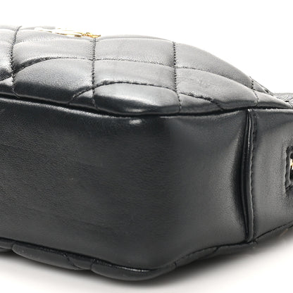 Chanel Shiny Lambskin Quilted Mini Camera Case Black 10 of 10