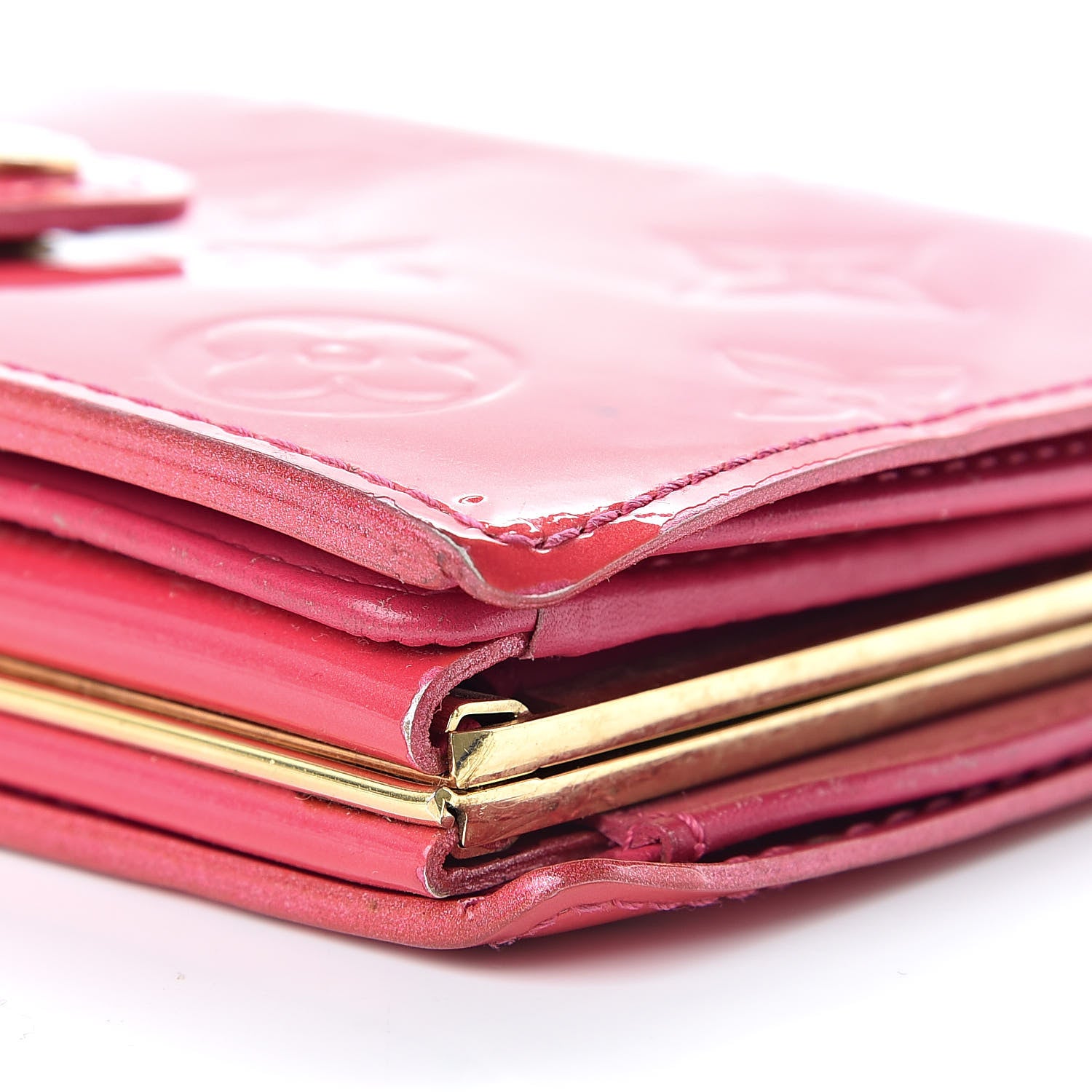 Louis Vuitton Vernis French Purse Wallet Framboise 18 of 20