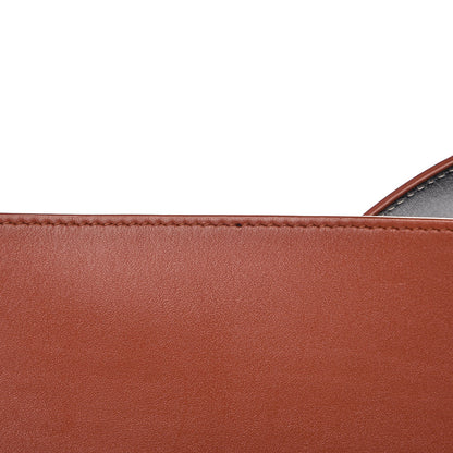 Celine Smooth Calfskin Felt Zebra Printed Oversized Twisted Cabas Chalk Brick 9 of 12