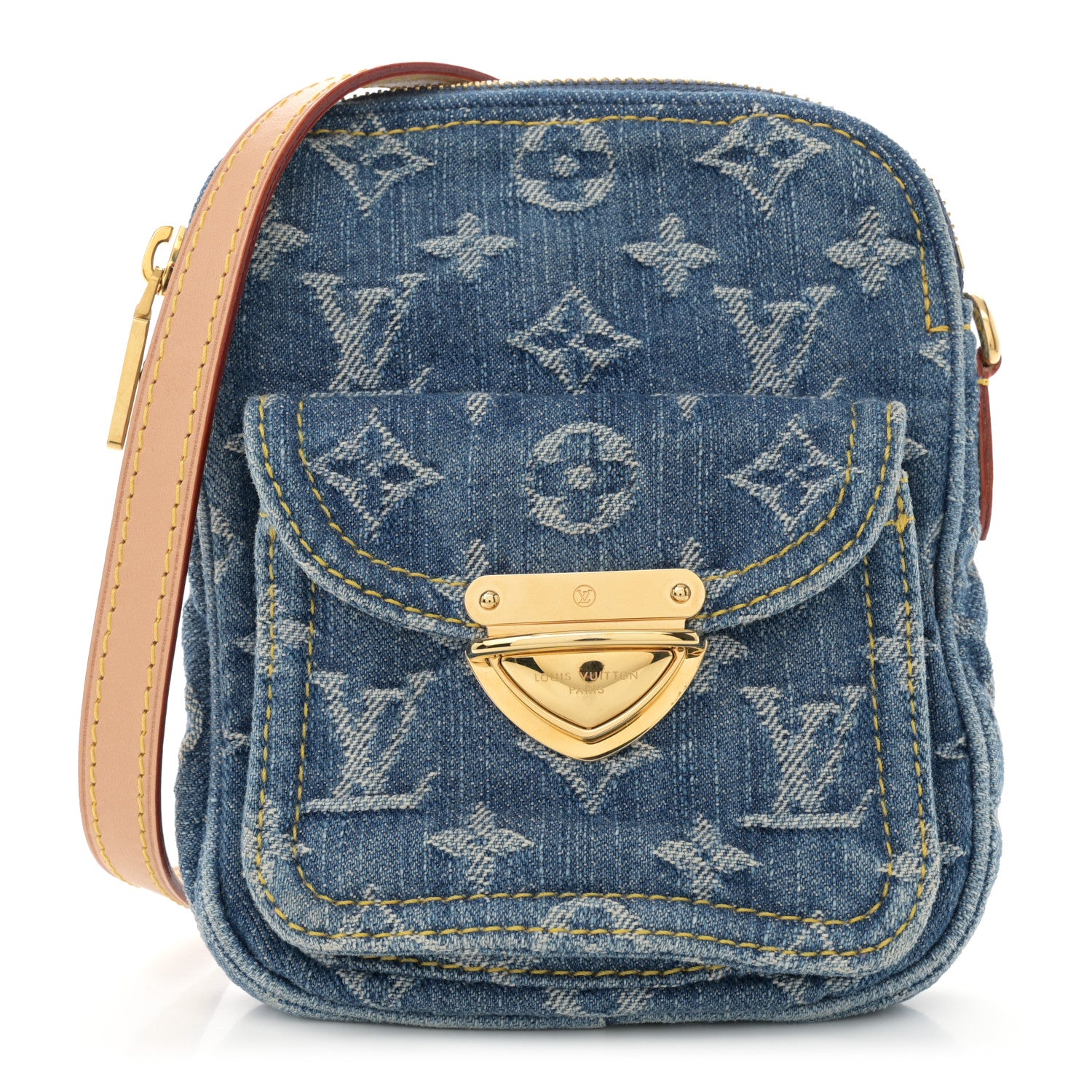 Louis Vuitton Denim Fairfax Pochette Blue 1 of 9