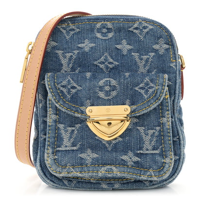 Louis Vuitton Denim Fairfax Pochette Blue 1 of 9
