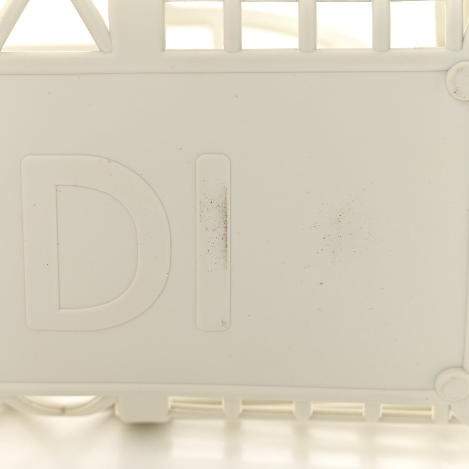 Fendi Recycled Plastic Vitello Liberty Matte Small Fendi Basket White Ice Miele Scuro 11 of 13