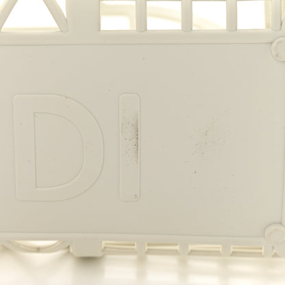 Fendi Recycled Plastic Vitello Liberty Matte Small Fendi Basket White Ice Miele Scuro 11 of 13