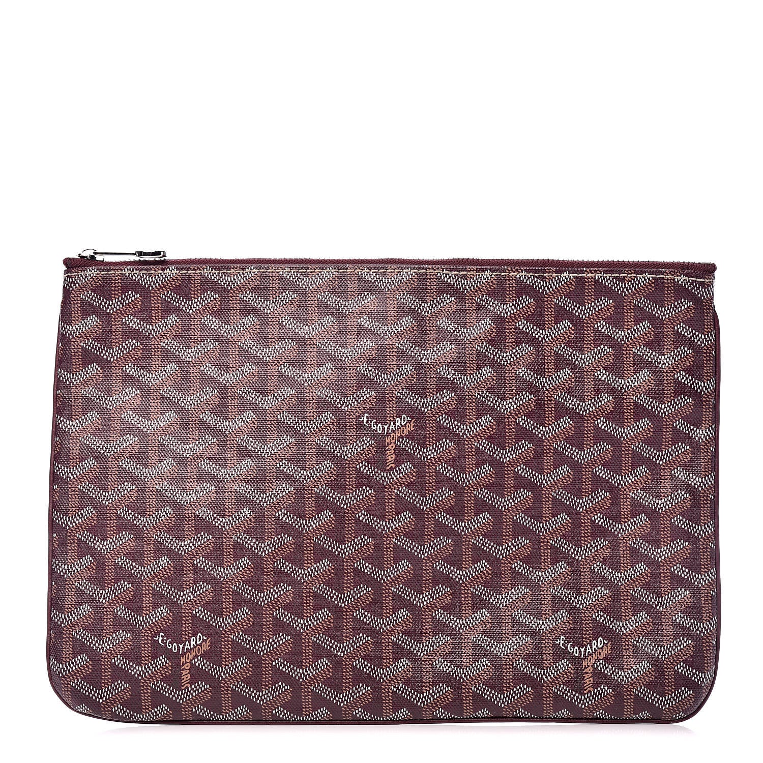 Goyard Goyardine Senat Pochette MM Burgundy 1 of 8