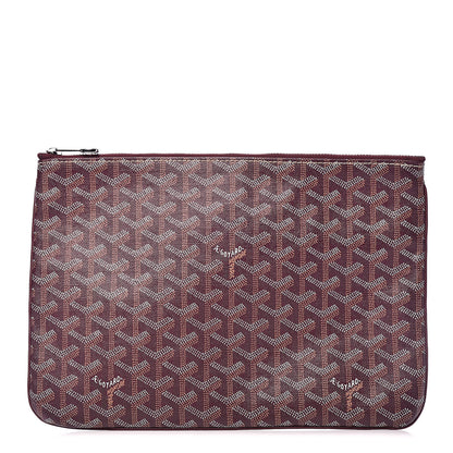 Goyard Goyardine Senat Pochette MM Burgundy 1 of 8