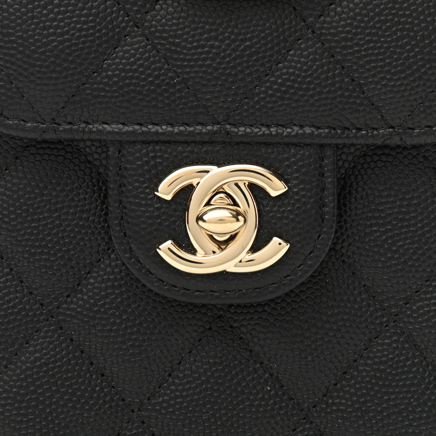 Chanel Caviar Quilted Classic Phone Holder Black 9 of 12