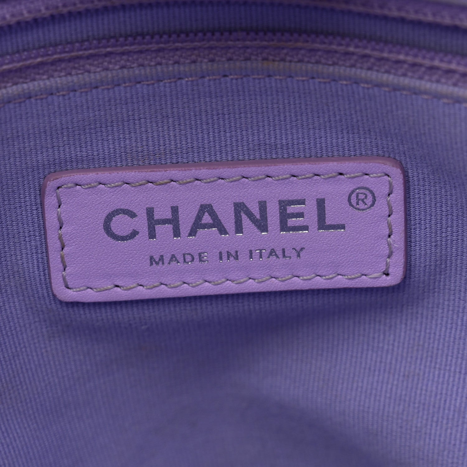 Chanel Shaded Calfskin Small Deauville Tote Light Purple Pink Coral 7 of 16