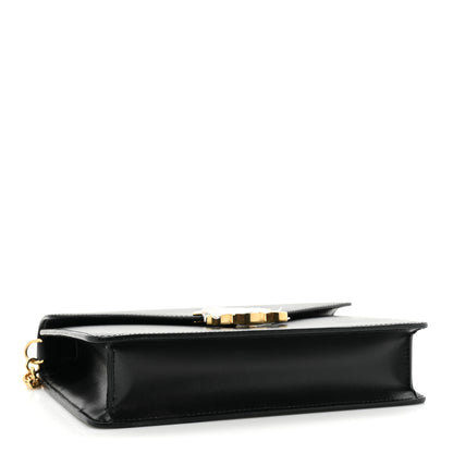 Celine Shiny Calfskin Triomphe Margo Wallet on Chain Black 4 of 11