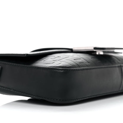 Fendi Vitello Grace FF Gradient Embossed Belt Baguette Bag Black 7 of 8