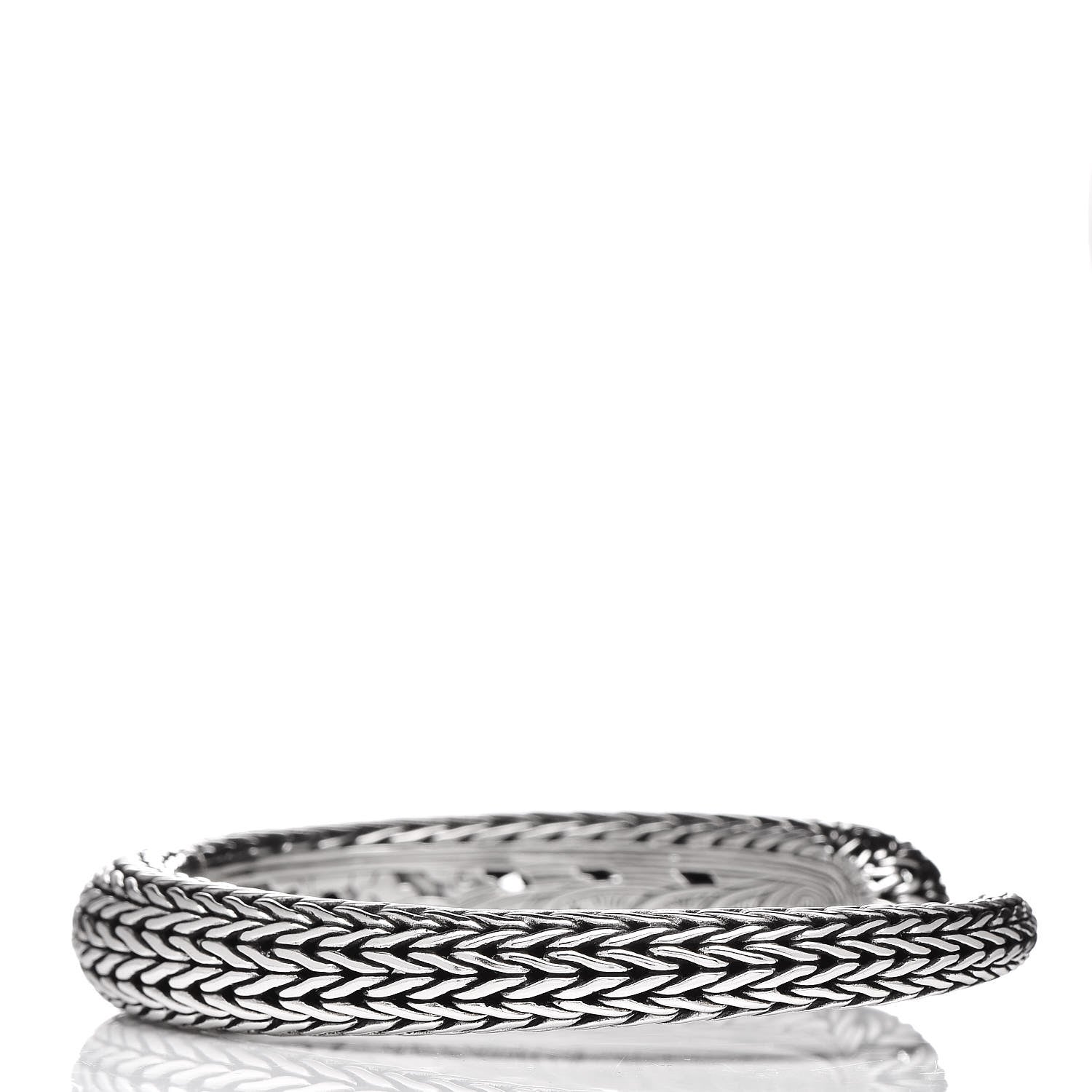 John Hardy Sterling Silver Classic Chain Hinged Bangle 3 of 8