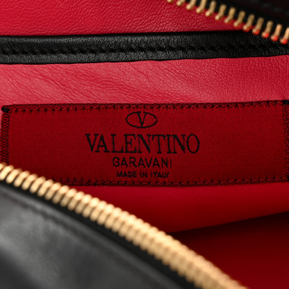 Valentino Garavani Calfskin Carmen Camera Crossbody Bag Black Deep Rose 6 of 13