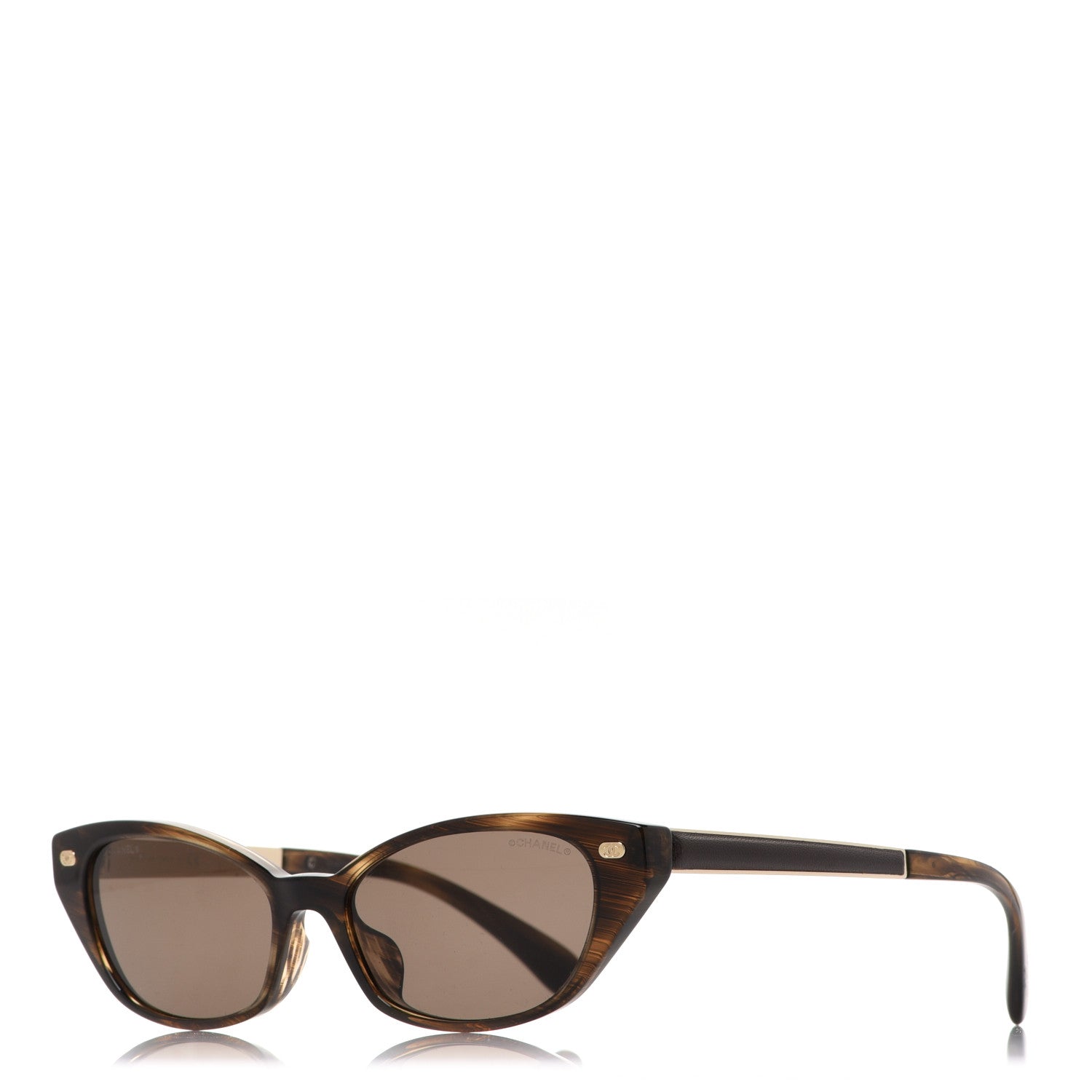 Chanel Acetate CC Cat Eye Sunglasses 5438-Q Tortoise 1 of 7