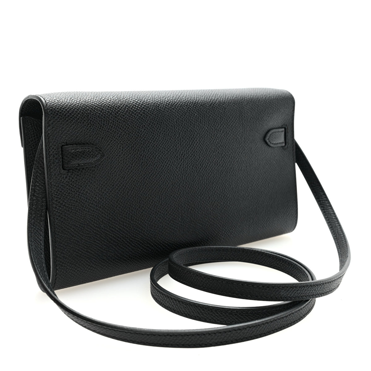 Hermes Epsom Kelly Wallet To Go Black 3 of 12