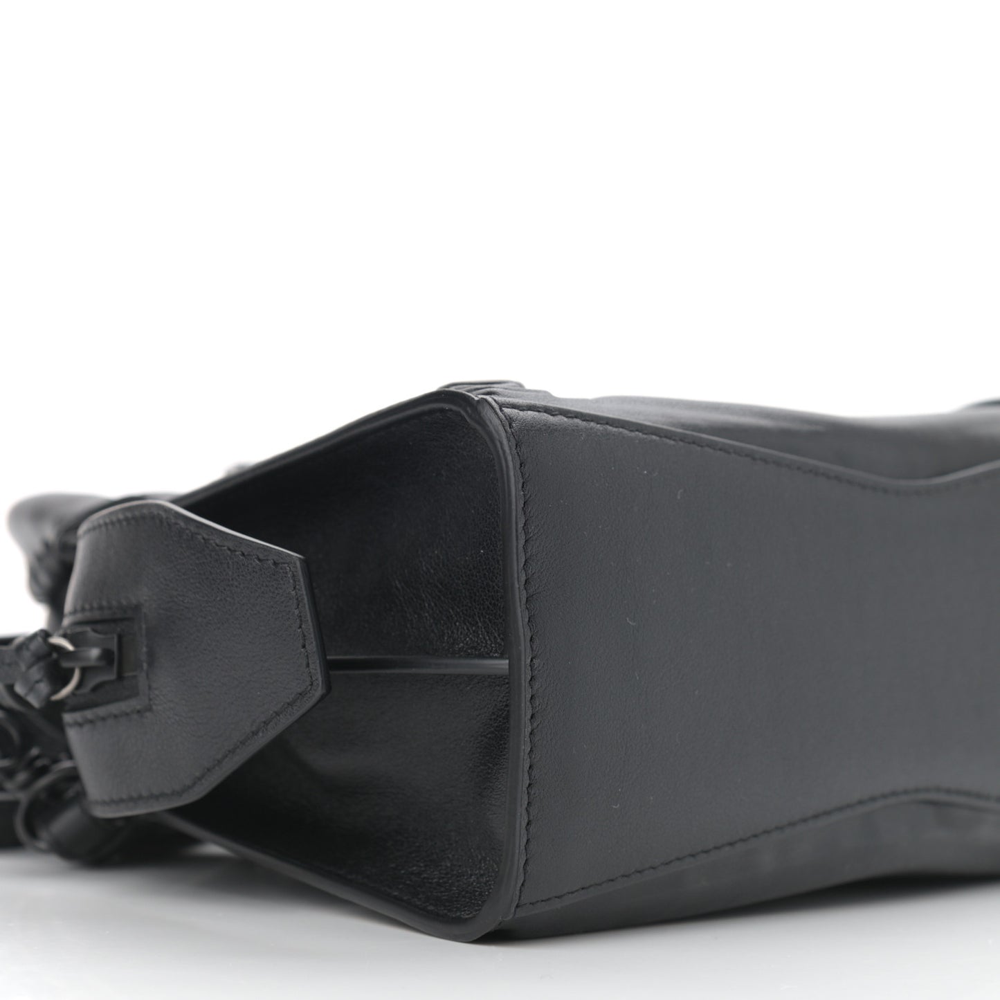 Cake Calfskin Tonal Hardware Mini Neo Classic City Black