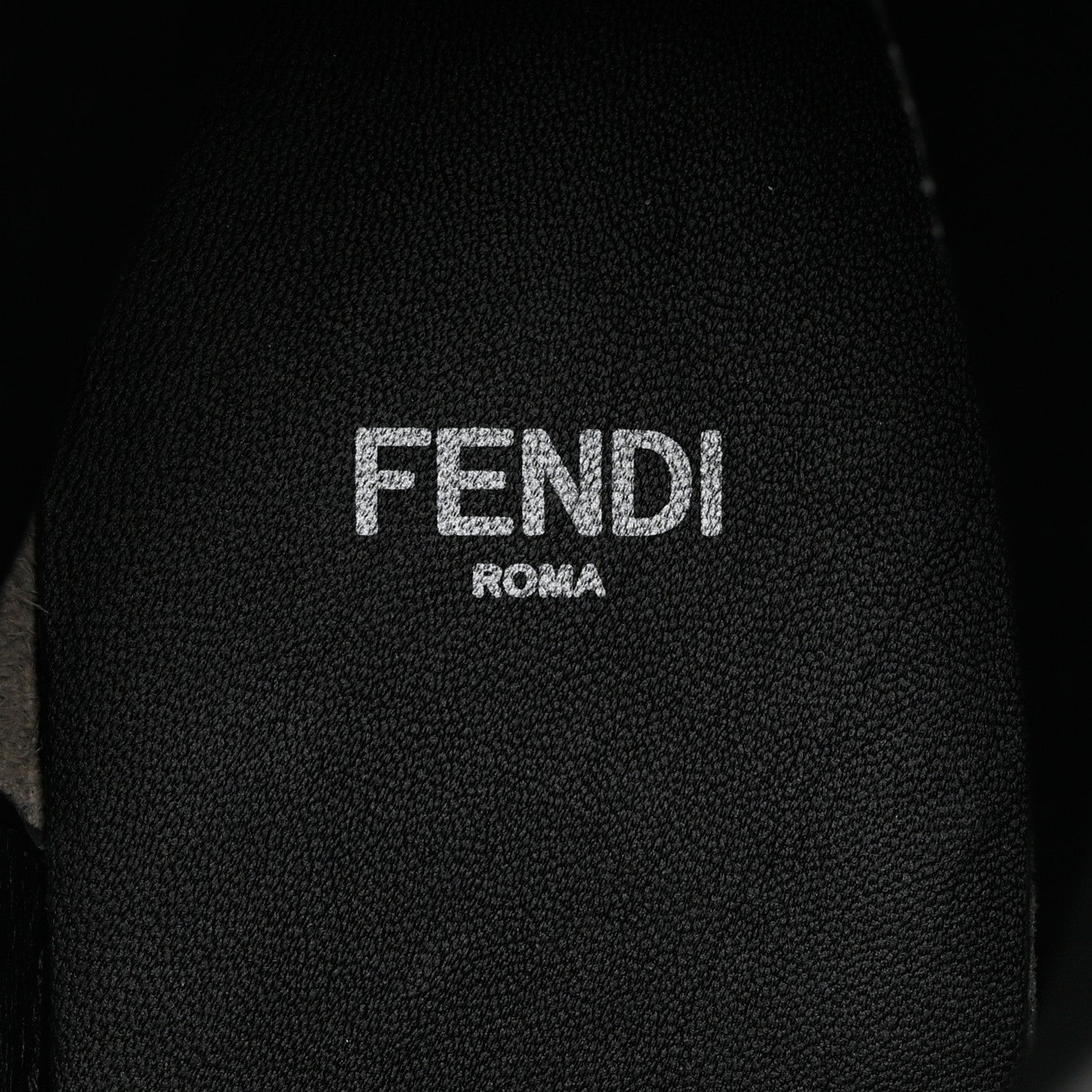 Fendi Fabric Jacquard Vitello FF Domino 50mm Biker Boots 38 Black Asfalto 6 of 8