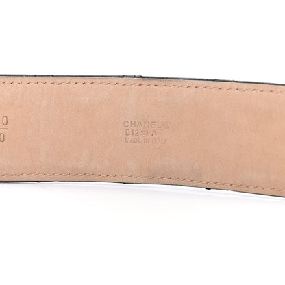 Chanel Lambskin Quilted CC Belt 100 40 Black 3 of 7