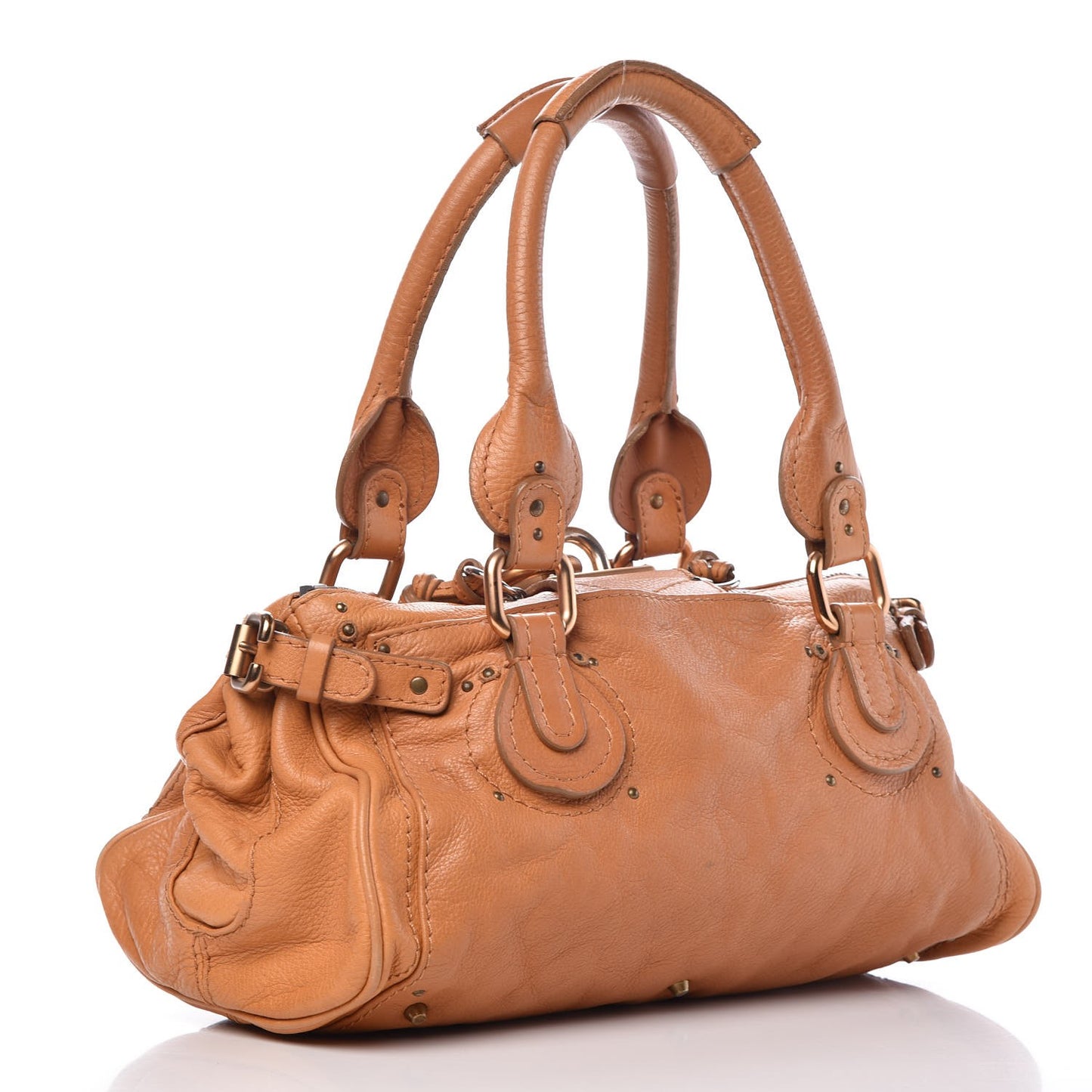 Calfskin Medium Paddington Satchel Nut