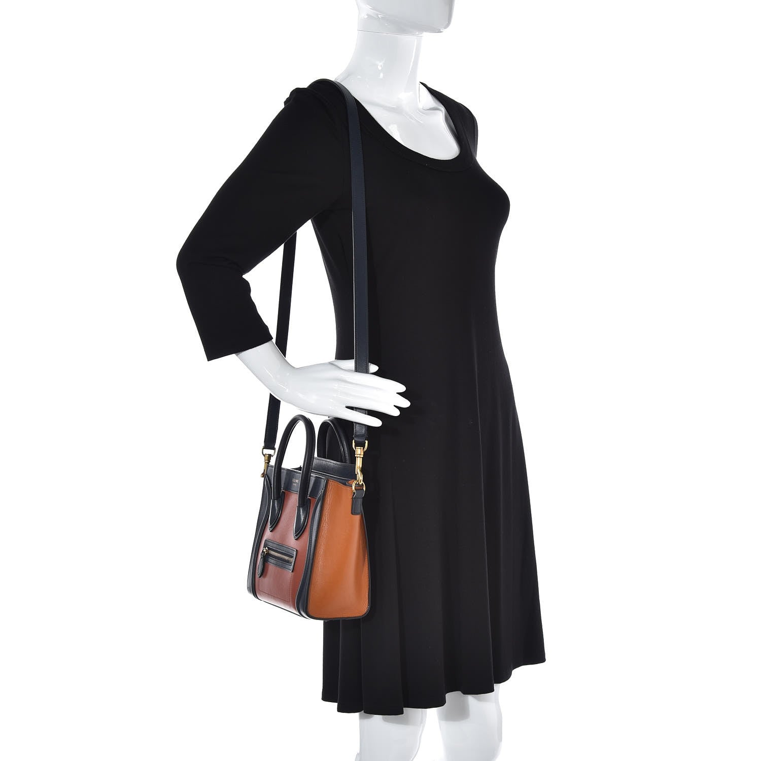 Celine Smooth Calfskin Nano Tri-Color Luggage 2 of 10