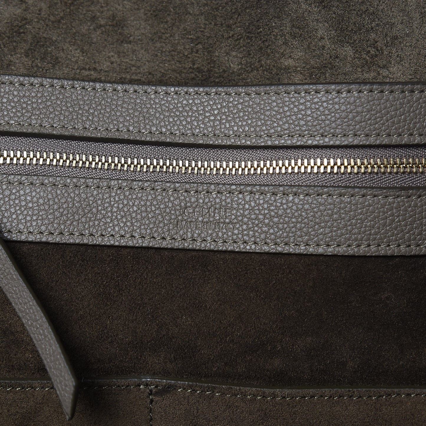 Soft Grained Calfskin Small Belt Cabas Phantom Taupe