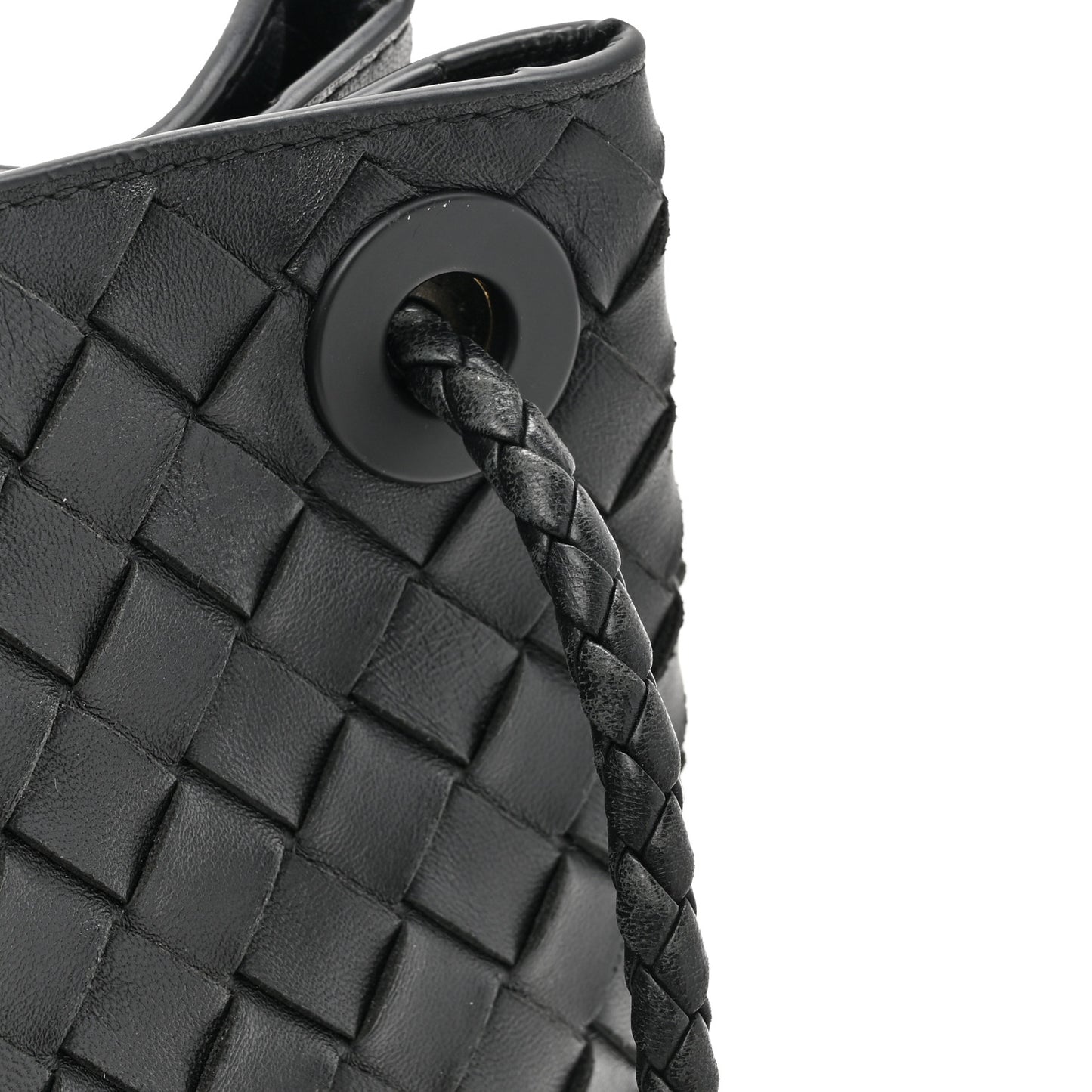 Nappa Intrecciato Small Andiamo Shoulder Bag Black