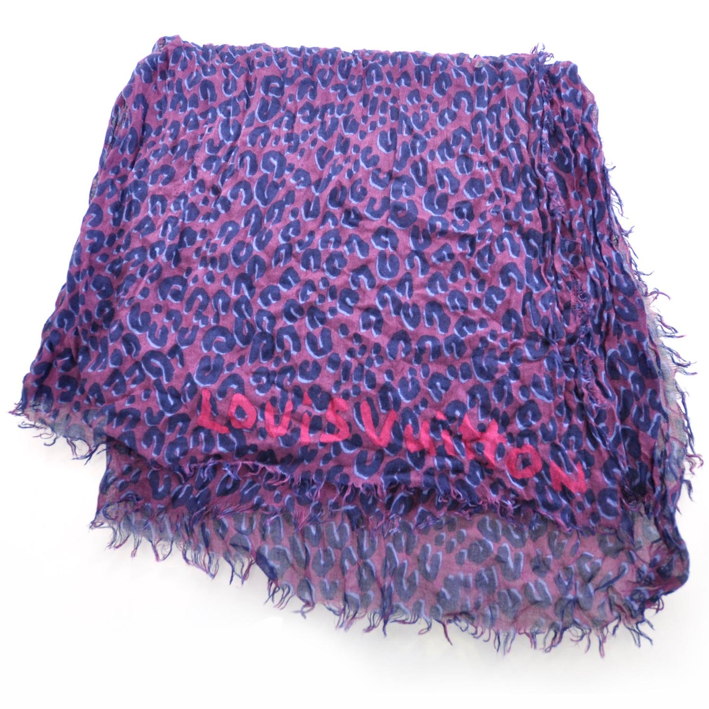 Cashmere Silk Leopard Stole