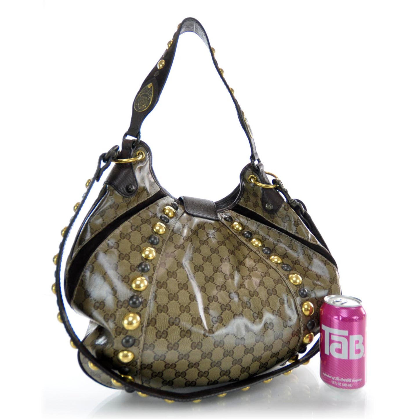 Crystal Monogram Fringe Babouska Hobo