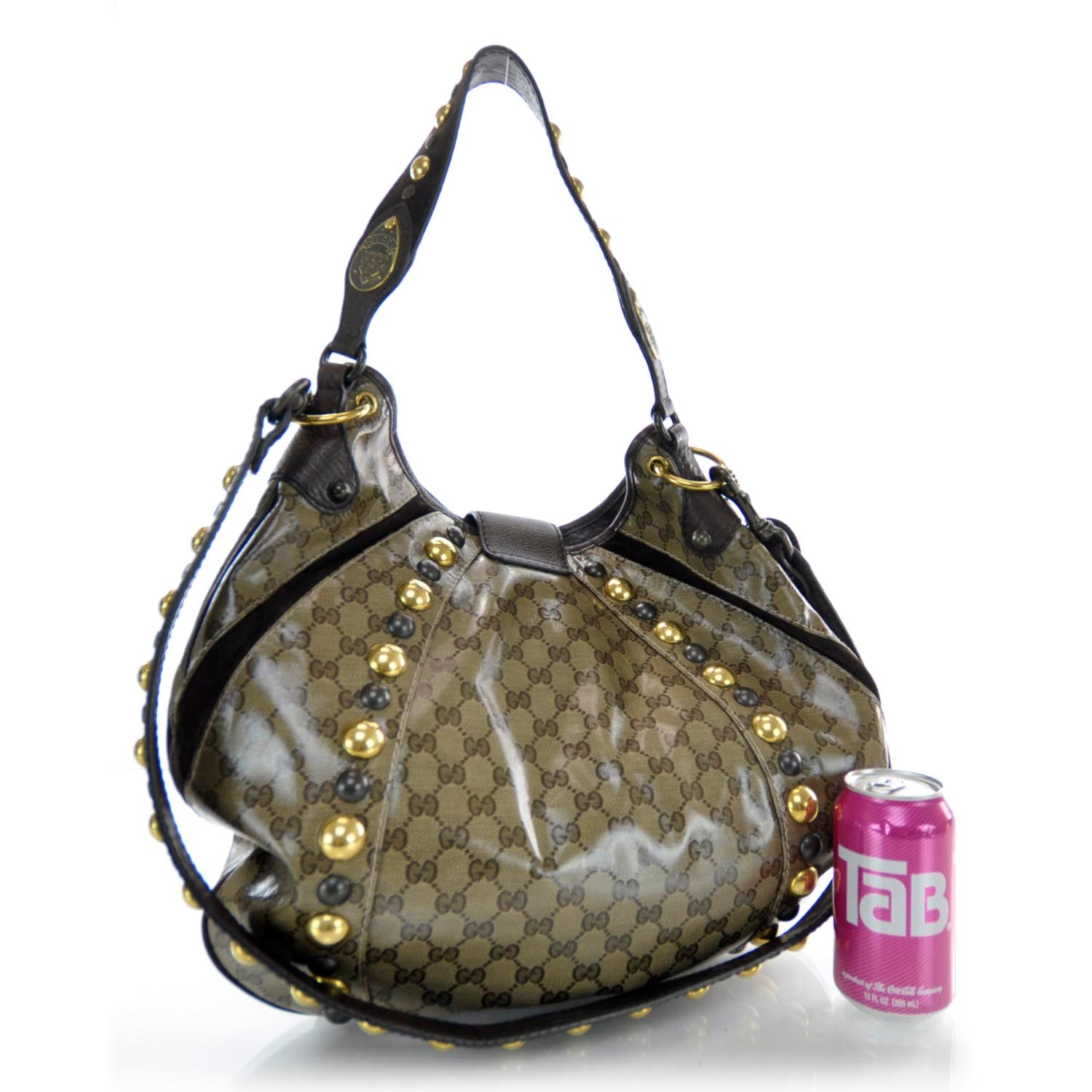 Gucci Crystal Monogram Fringe Babouska Hobo 3 of 8