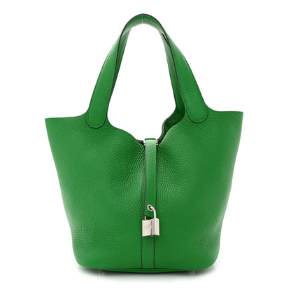 Hermes Taurillon Clemence Picotin Lock 22 MM Bamboo 1 of 10