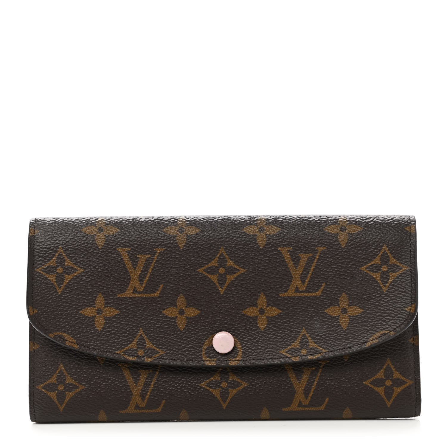 Louis Vuitton Monogram Emilie Wallet Rose Ballerine 1 of 8