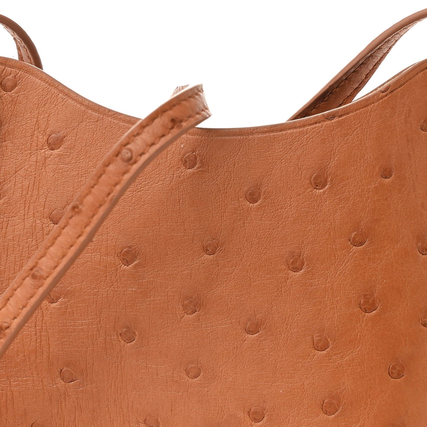 Ostrich Bale Phone Case Cognac