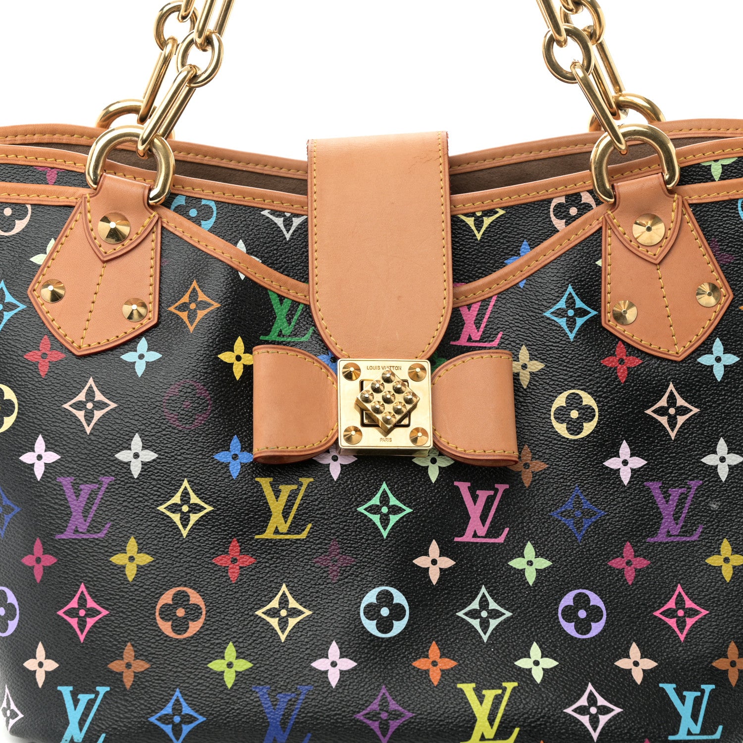 Louis Vuitton Monogram Multicolor Annie GM Black 8 of 10