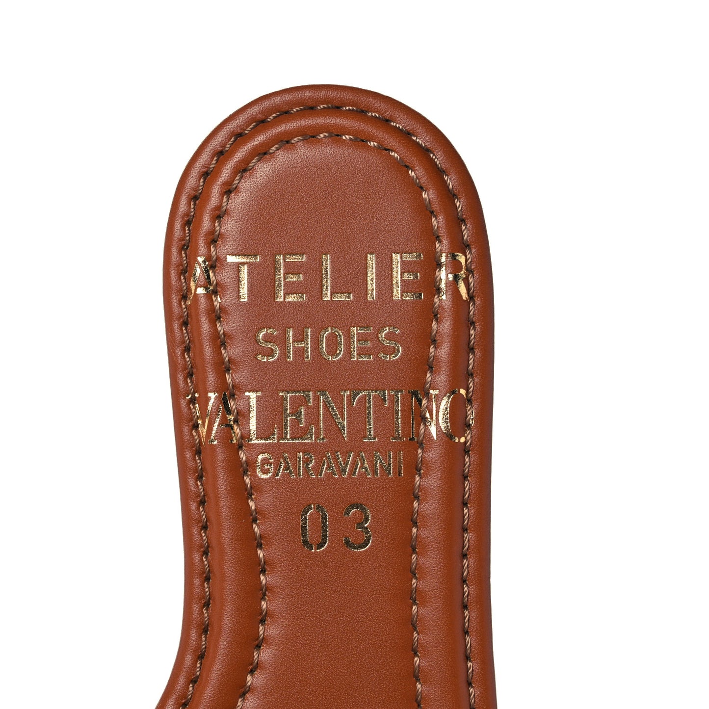 Calfskin Atelier 03 Rose Edition Slide Sandals 38 Cuoio