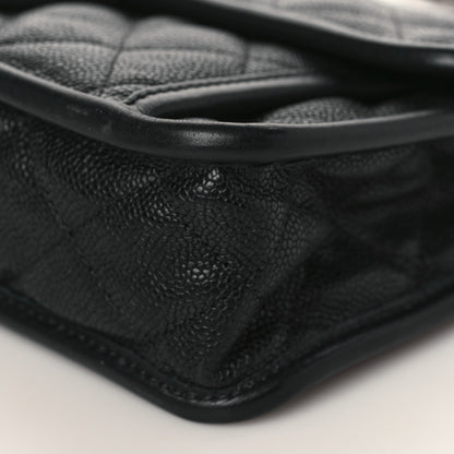Chanel Caviar Quilted Medium French Riviera Flap Black 9 of 9