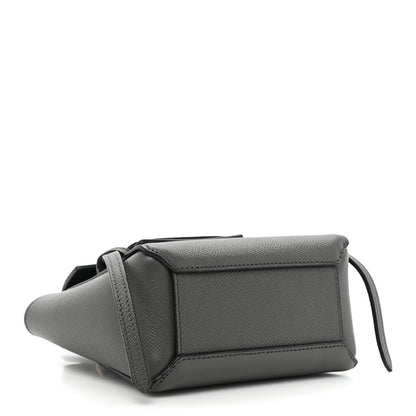 Celine Grained Calfskin Pico Belt Bag Grey 4 of 9