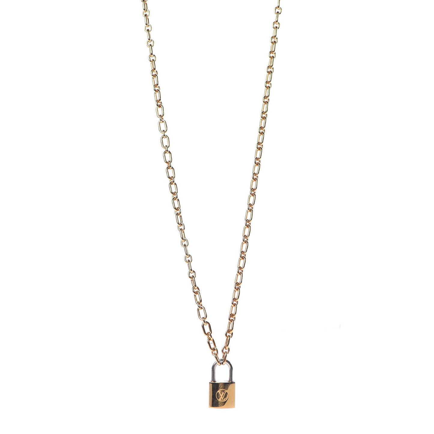 Lock Me Pendant Necklace Gold