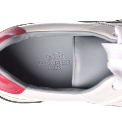 Hermes Calfskin Womens Trail Sneakers 36.5 Multicolore White 6 of 9