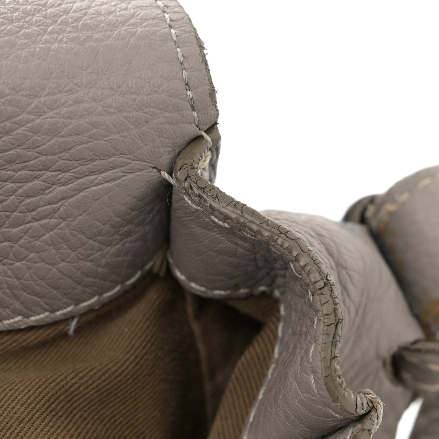 Calfskin Medium Marcie Round Crossbody Bag Cashmere Grey