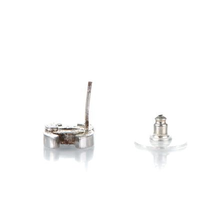 Chanel Crystal CC Earrings Silver 4 of 6