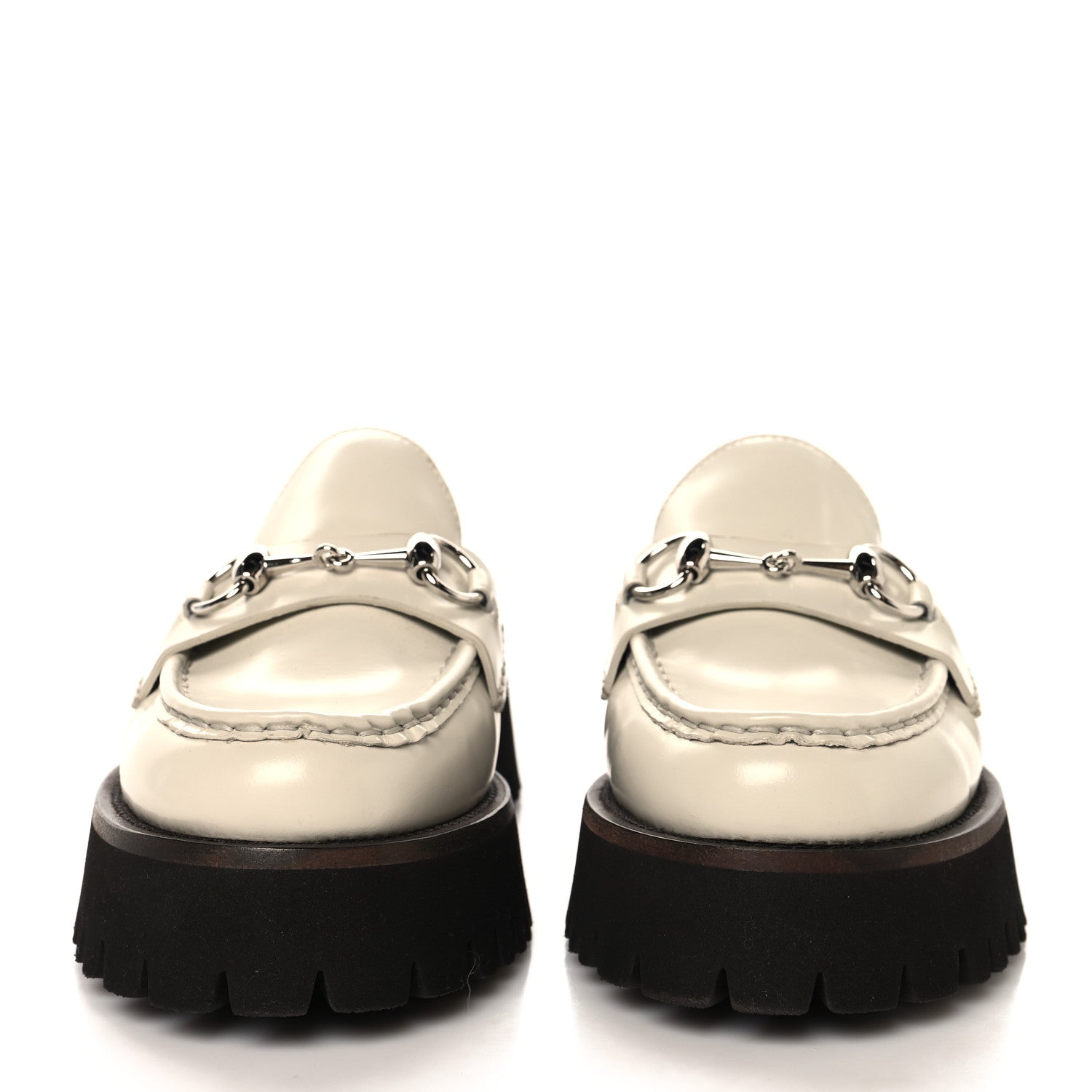 Gucci Cordovan Lux Horsebit Platform Mules 37 Mystic White 3 of 10