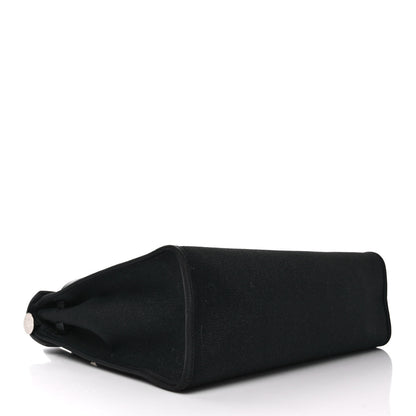 Hermes Military Toile Vache Hunter Herbag Zip PM 31 Black 4 of 8