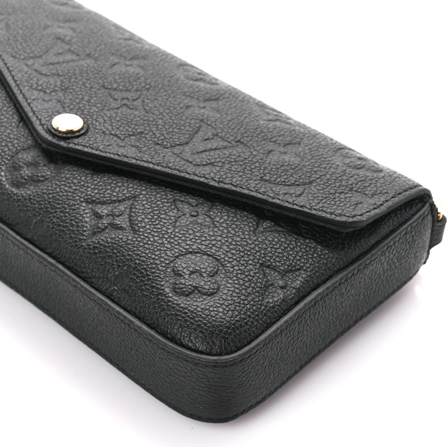 Louis Vuitton Empreinte Pochette Felicie Chain Wallet Black 14 of 15