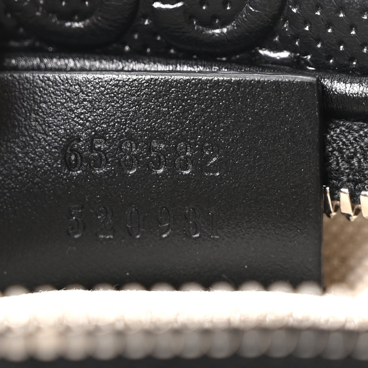 Gucci Calfskin GG Tennis Embossed Belt Bag Black 13 of 19