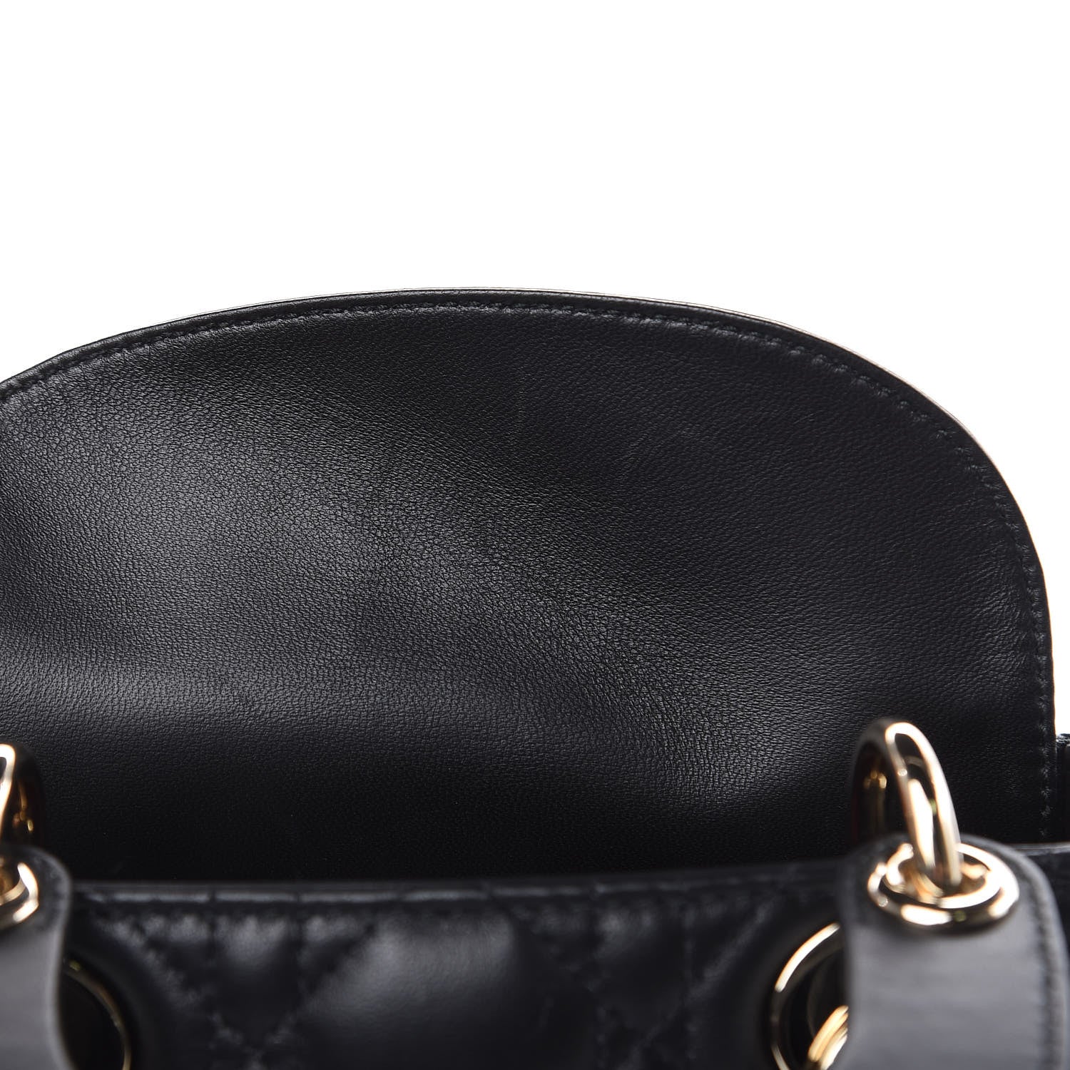 Christian Dior Lambskin Cannage Mini Lady Dior Black 11 of 11