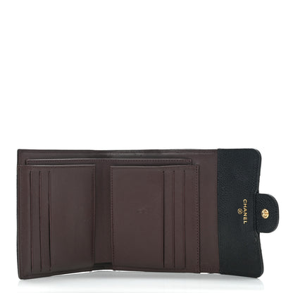 Chanel Caviar Quilted Compact Flap Wallet Black 9 of 18