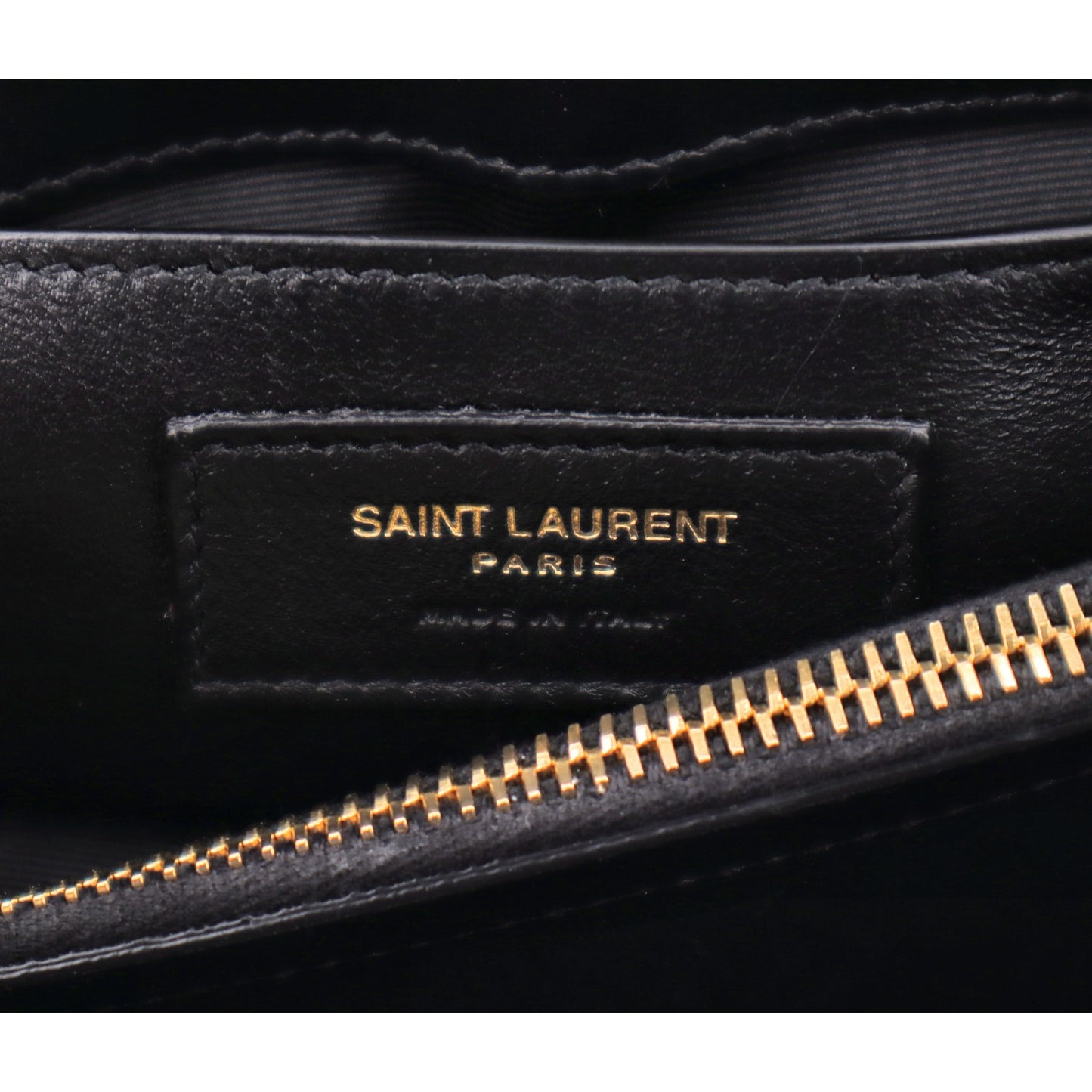 Calfskin Y Quilted Monogram Small Loulou Chain Satchel Black