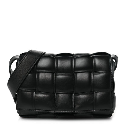 Bottega Veneta Nappa Maxi Intreccio Small Padded Cassette Crossbody Bag Black 1 of 10