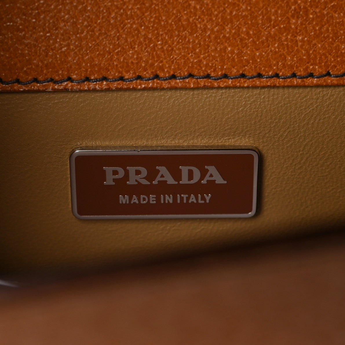 Prada Pigskin Briefcase Brown 6 of 16