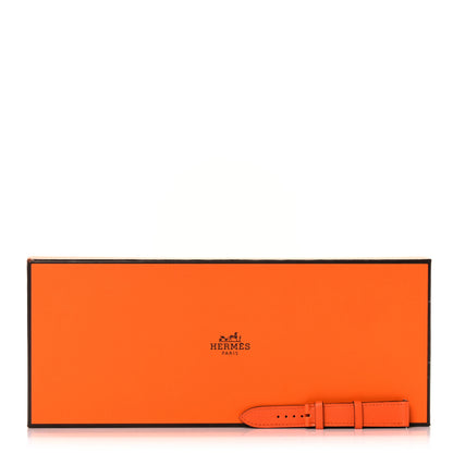Hermes Swift Heure H Watch PM Strap Orange 7 of 7