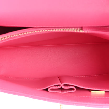 Chanel Caviar Quilted Small Coco Handle Flap Dark Pink 5 of 15